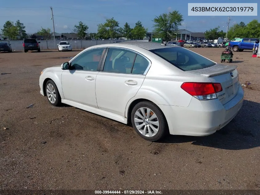 2012 Subaru Legacy 2.5I Limited VIN: 4S3BMCK62C3019779 Lot: 39944444