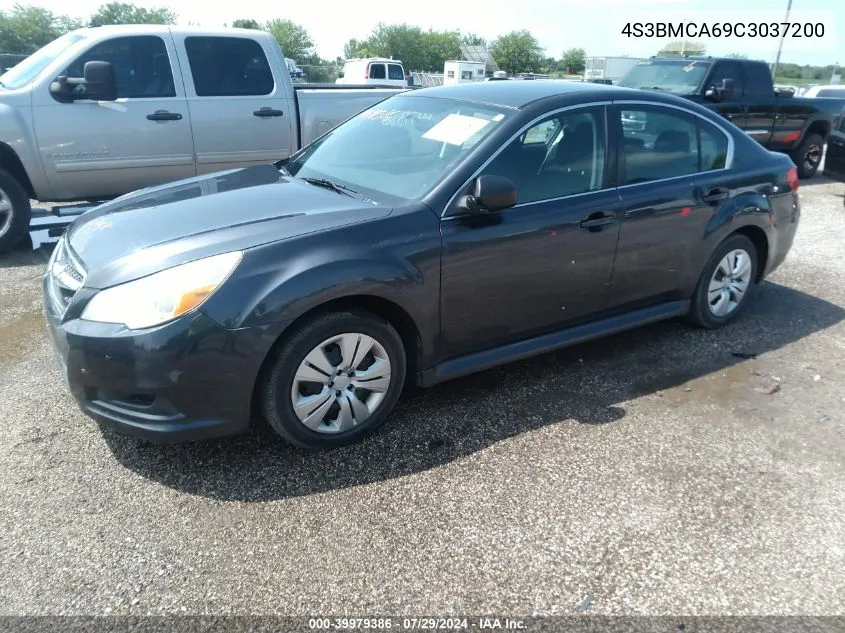 2012 Subaru Legacy 2.5I VIN: 4S3BMCA69C3037200 Lot: 39979386