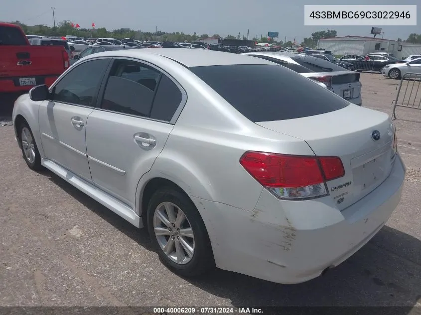 4S3BMBC69C3022946 2012 Subaru Legacy 2.5I Premium