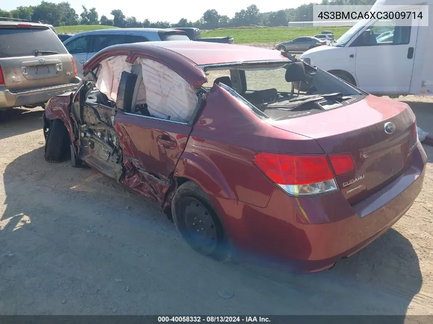 4S3BMCA6XC3009714 2012 Subaru Legacy 2.5I