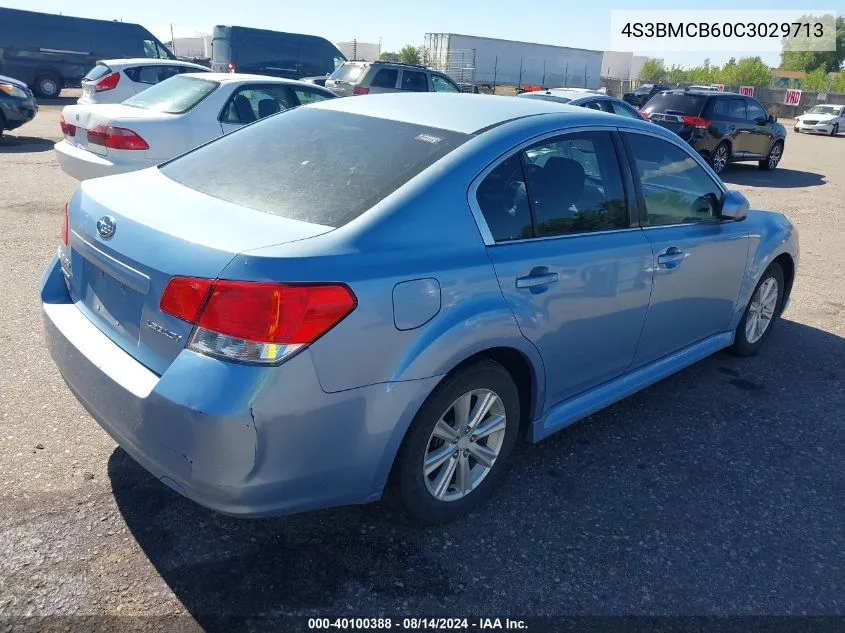 2012 Subaru Legacy 2.5I Premium VIN: 4S3BMCB60C3029713 Lot: 40100388