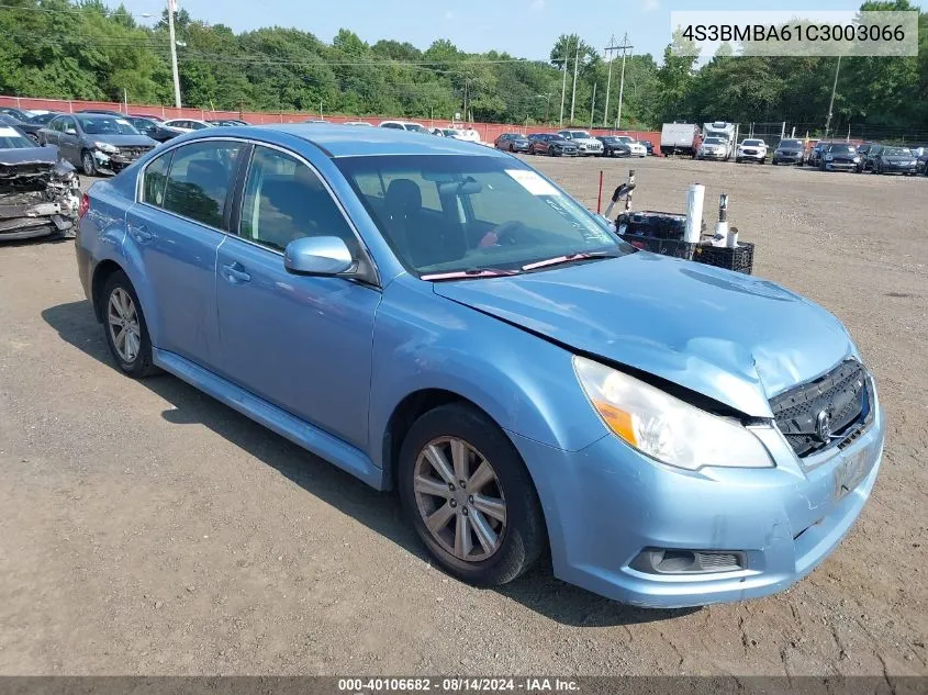 2012 Subaru Legacy 2.5I VIN: 4S3BMBA61C3003066 Lot: 40106682