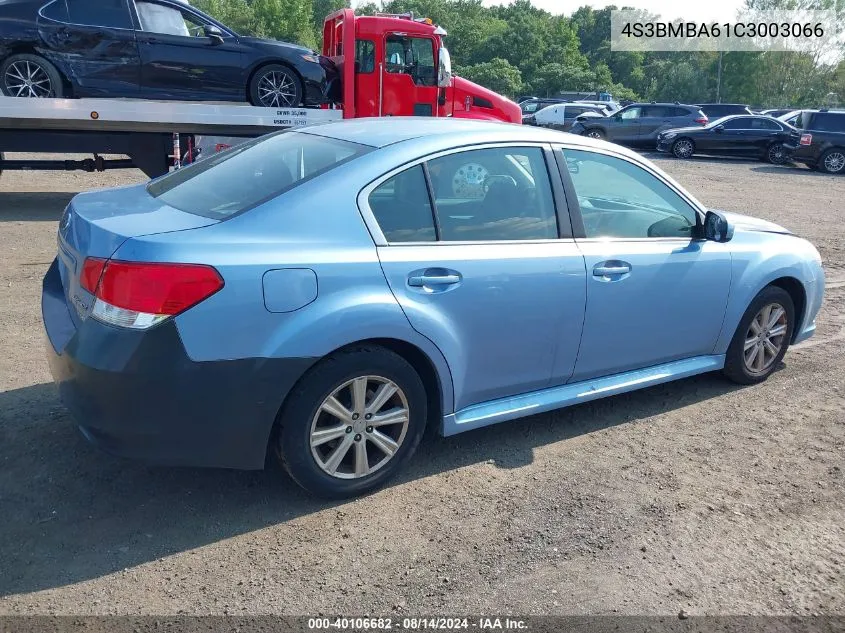 2012 Subaru Legacy 2.5I VIN: 4S3BMBA61C3003066 Lot: 40106682