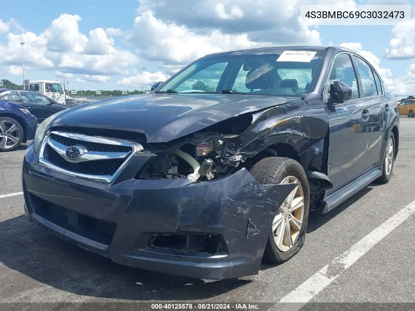 2012 Subaru Legacy 2.5I Premium VIN: 4S3BMBC69C3032473 Lot: 40125578