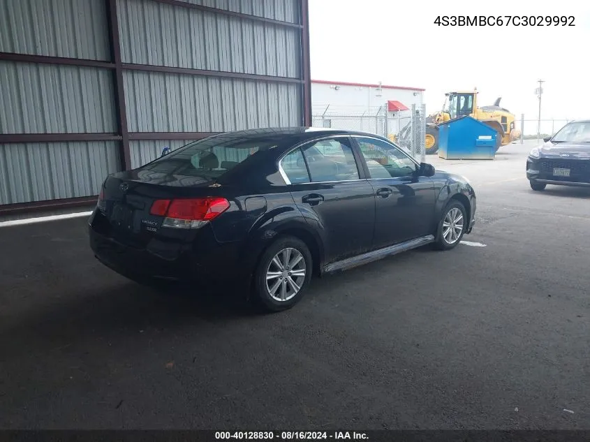 2012 Subaru Legacy 2.5I Premium VIN: 4S3BMBC67C3029992 Lot: 40128830