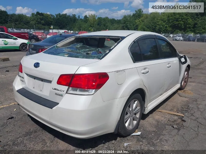 2012 Subaru Legacy 2.5I Premium VIN: 4S3BMBG61C3041517 Lot: 40181629