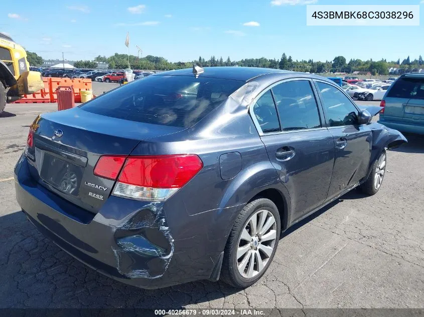 4S3BMBK68C3038296 2012 Subaru Legacy 2.5I Limited