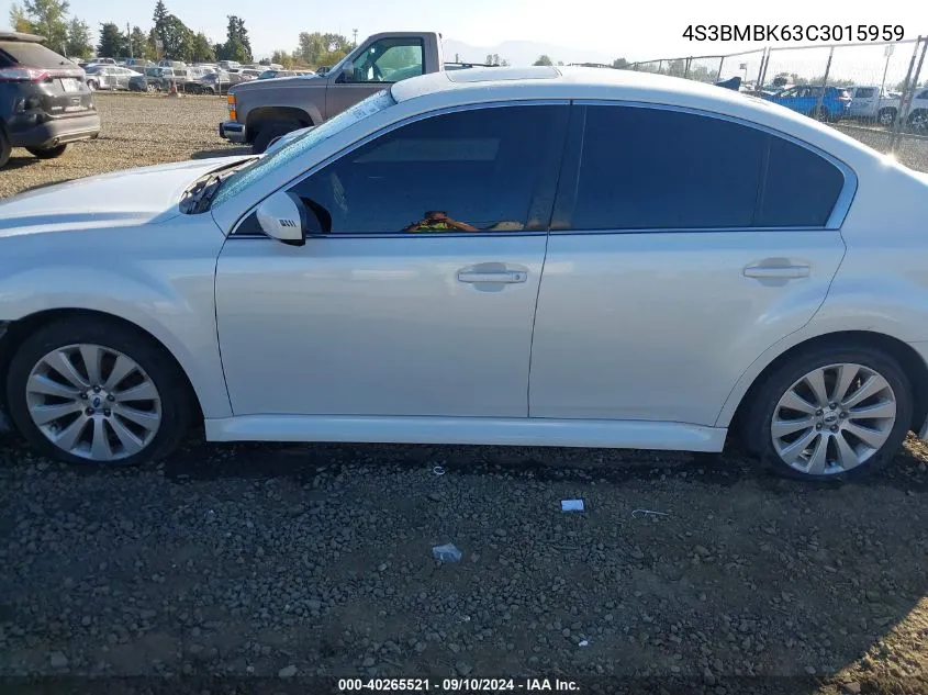 4S3BMBK63C3015959 2012 Subaru Legacy 2.5I Limited