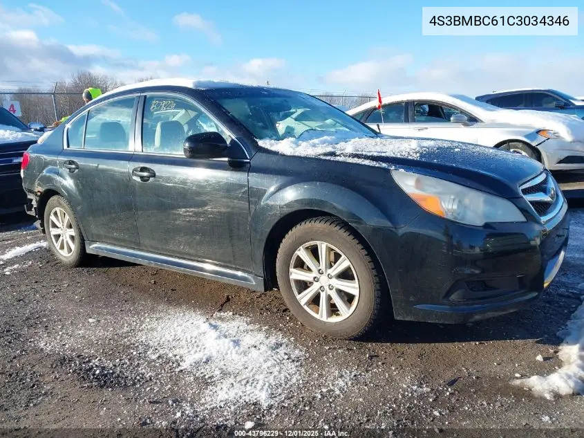 4S3BMBC61C3034346 2012 Subaru Legacy 2.5I Premium