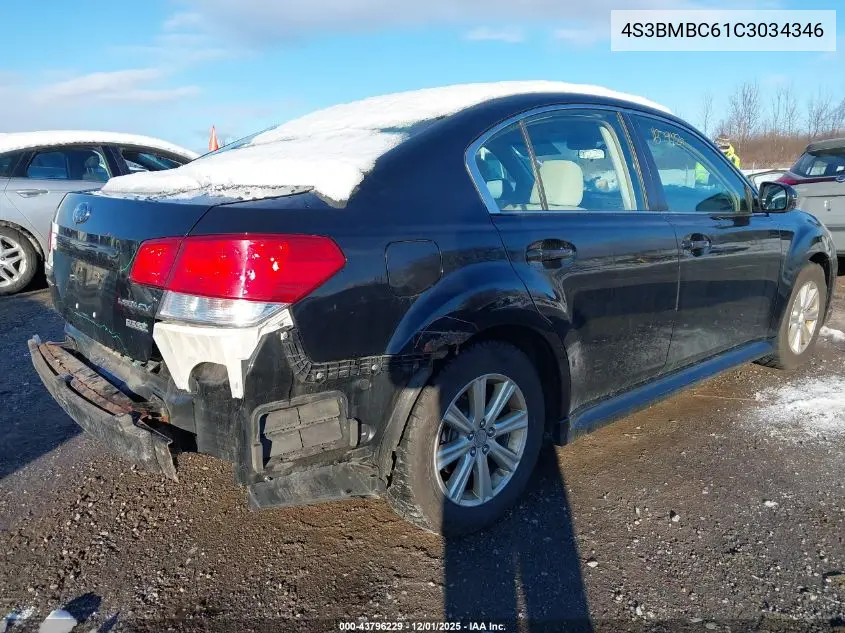 4S3BMBC61C3034346 2012 Subaru Legacy 2.5I Premium