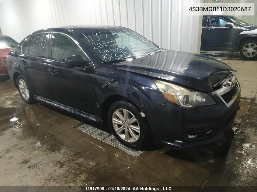 2013 Subaru Legacy 2.5I Premium VIN: 4S3BMGB61D3020687 Lot: 11917999