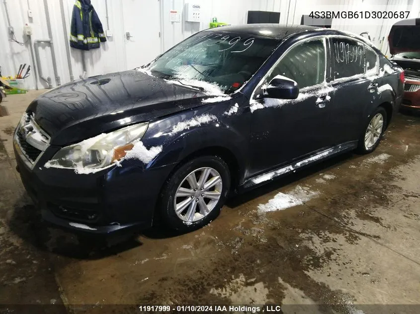 4S3BMGB61D3020687 2013 Subaru Legacy 2.5I Premium