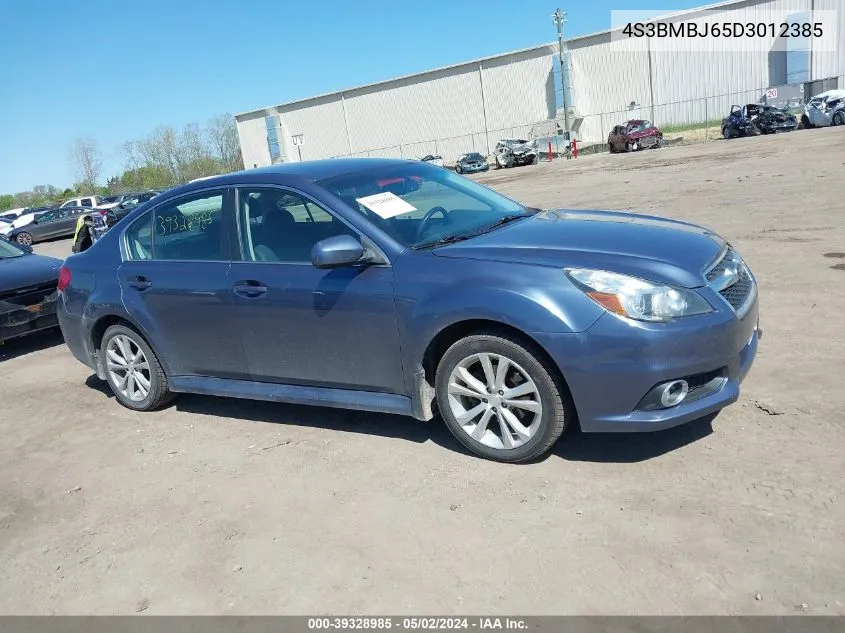 2013 Subaru Legacy 2.5I Limited VIN: 4S3BMBJ65D3012385 Lot: 39328985