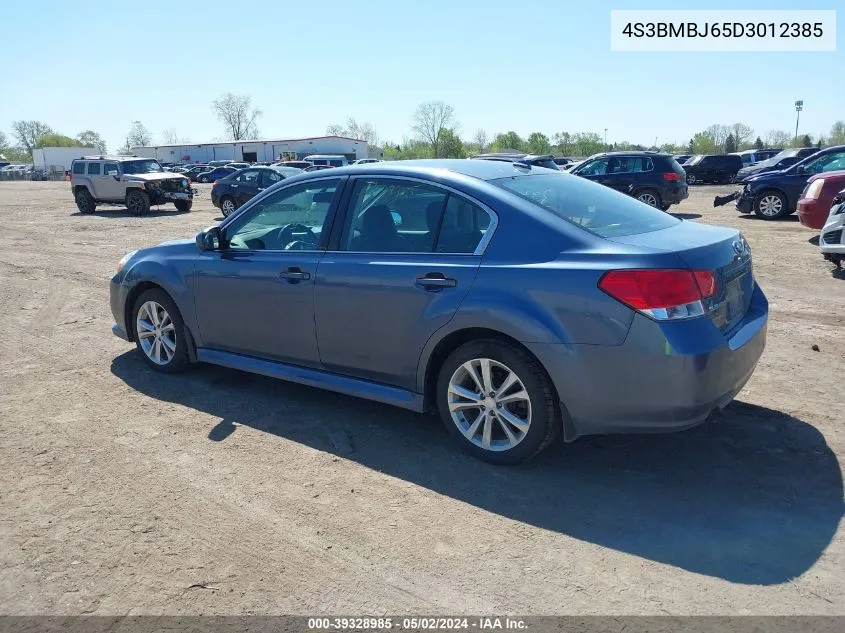 2013 Subaru Legacy 2.5I Limited VIN: 4S3BMBJ65D3012385 Lot: 39328985