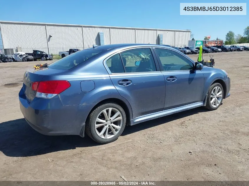 2013 Subaru Legacy 2.5I Limited VIN: 4S3BMBJ65D3012385 Lot: 39328985