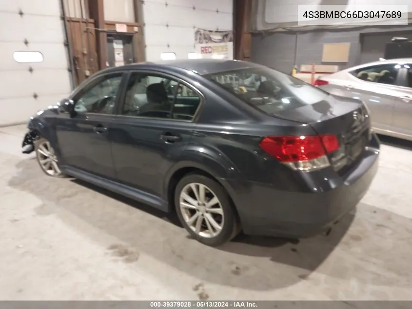 2013 Subaru Legacy 2.5I Premium VIN: 4S3BMBC66D3047689 Lot: 39379028