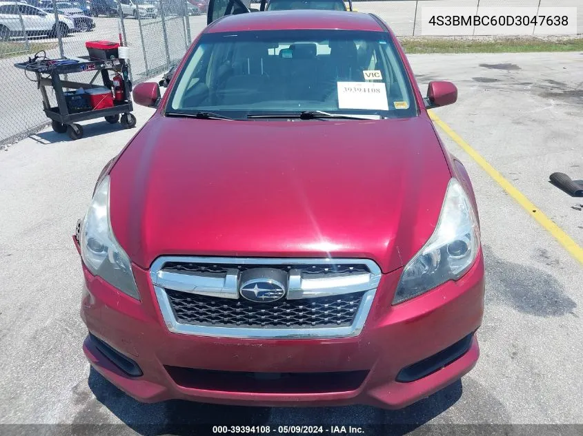 2013 Subaru Legacy 2.5I Premium VIN: 4S3BMBC60D3047638 Lot: 39394108