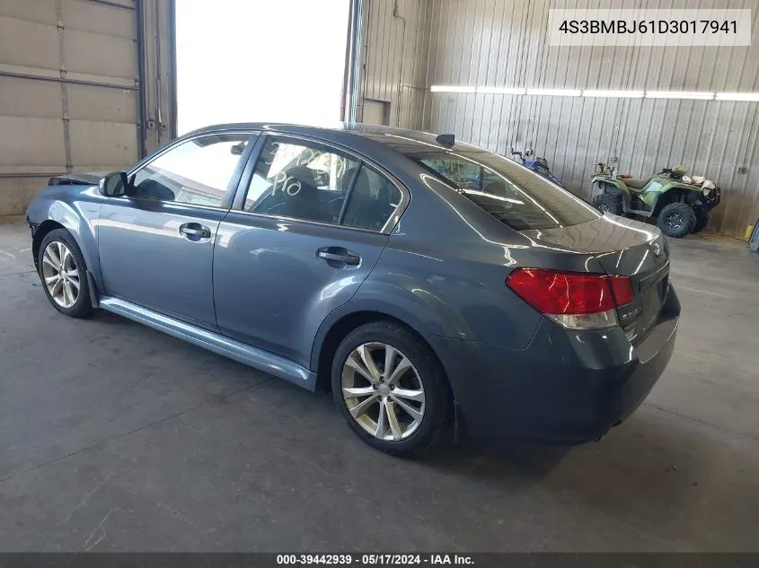 2013 Subaru Legacy 2.5I Limited VIN: 4S3BMBJ61D3017941 Lot: 39442939