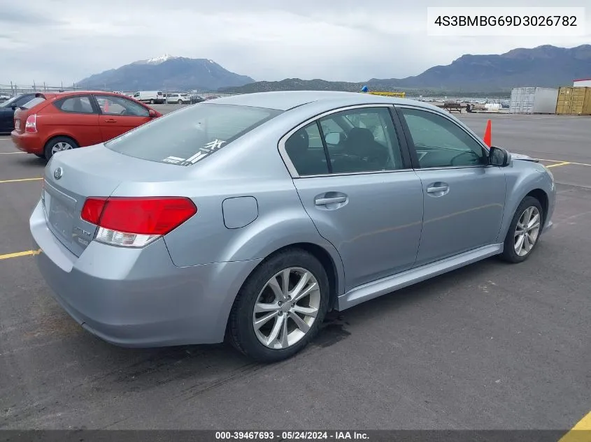 2013 Subaru Legacy 2.5I Premium VIN: 4S3BMBG69D3026782 Lot: 39467693