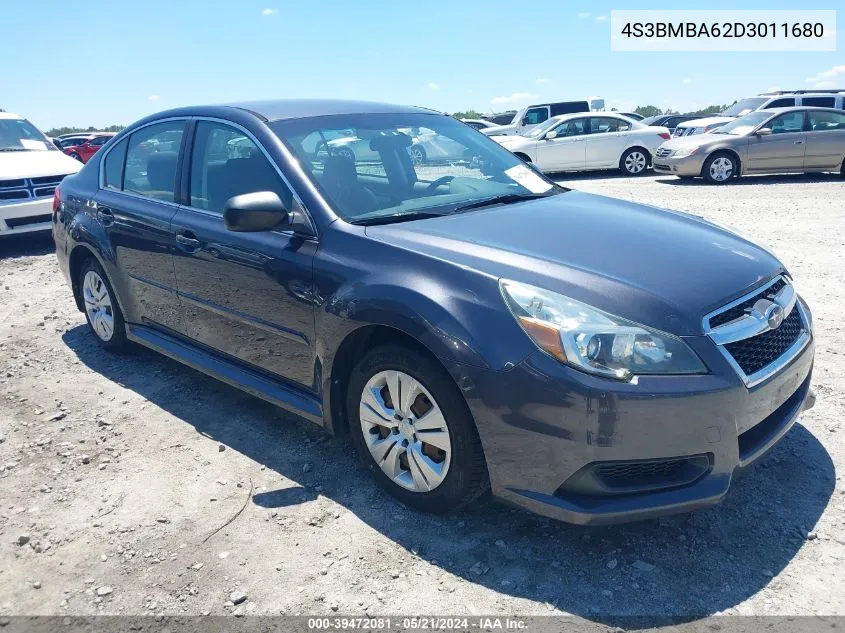 2013 Subaru Legacy 2.5I VIN: 4S3BMBA62D3011680 Lot: 39472081