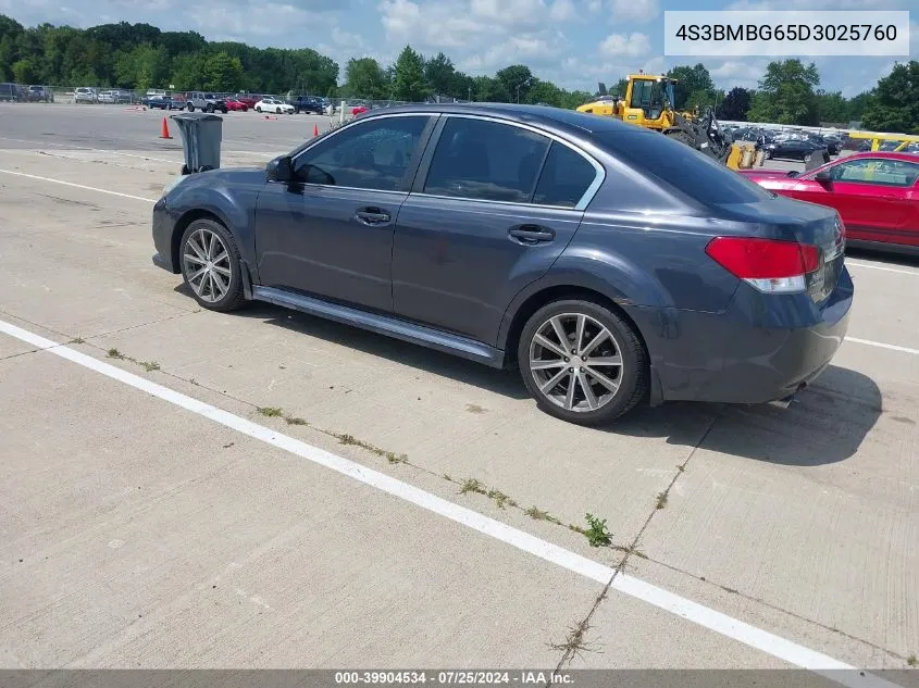 2013 Subaru Legacy 2.5 I Sport VIN: 4S3BMBG65D3025760 Lot: 39904534