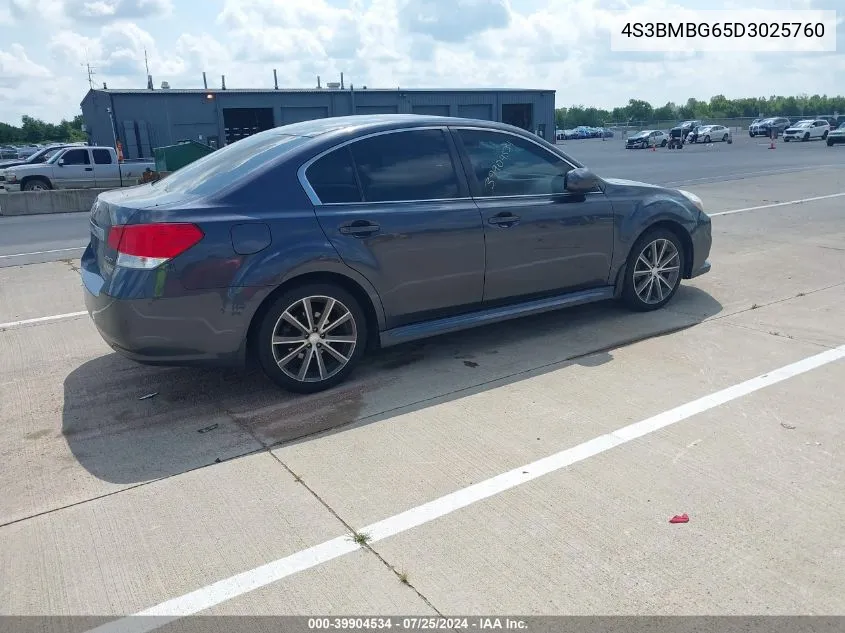 2013 Subaru Legacy 2.5 I Sport VIN: 4S3BMBG65D3025760 Lot: 39904534