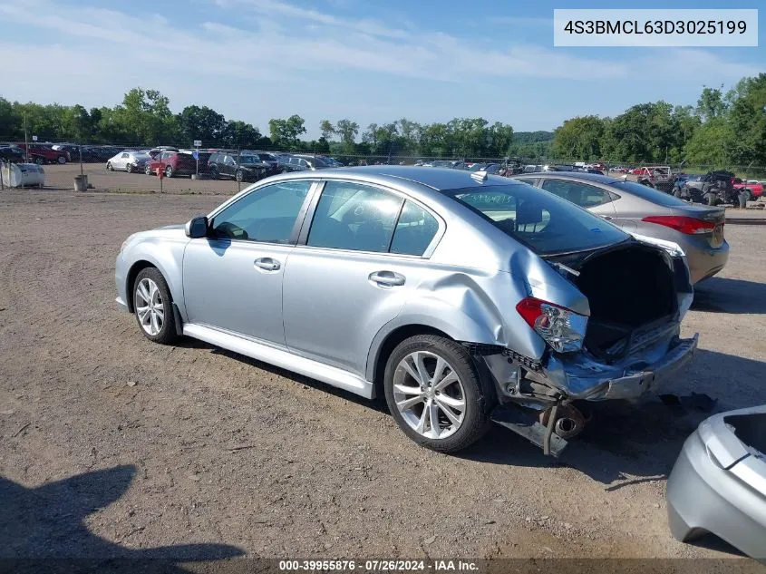 2013 Subaru Legacy 2.5I Limited VIN: 4S3BMCL63D3025199 Lot: 39955876