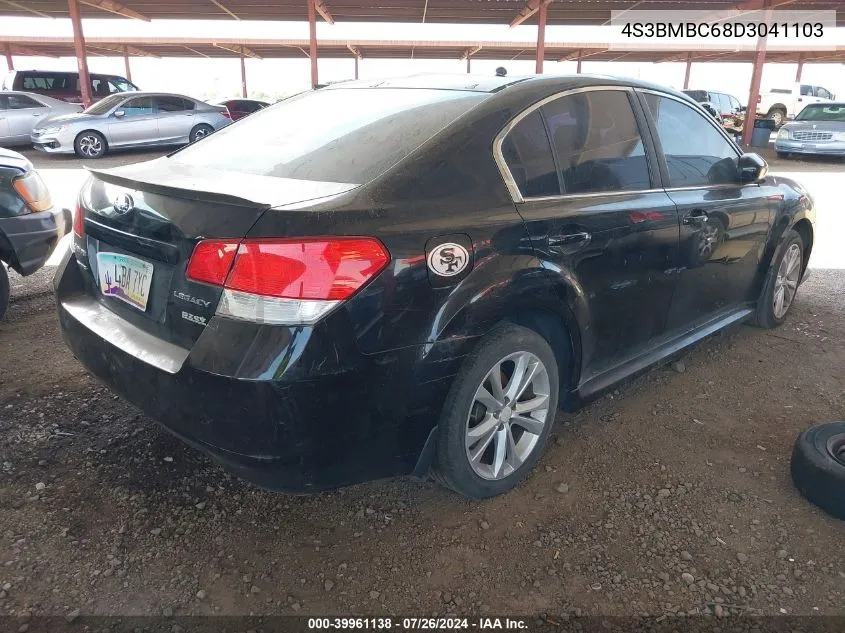 2013 Subaru Legacy 2.5I Premium VIN: 4S3BMBC68D3041103 Lot: 39961138