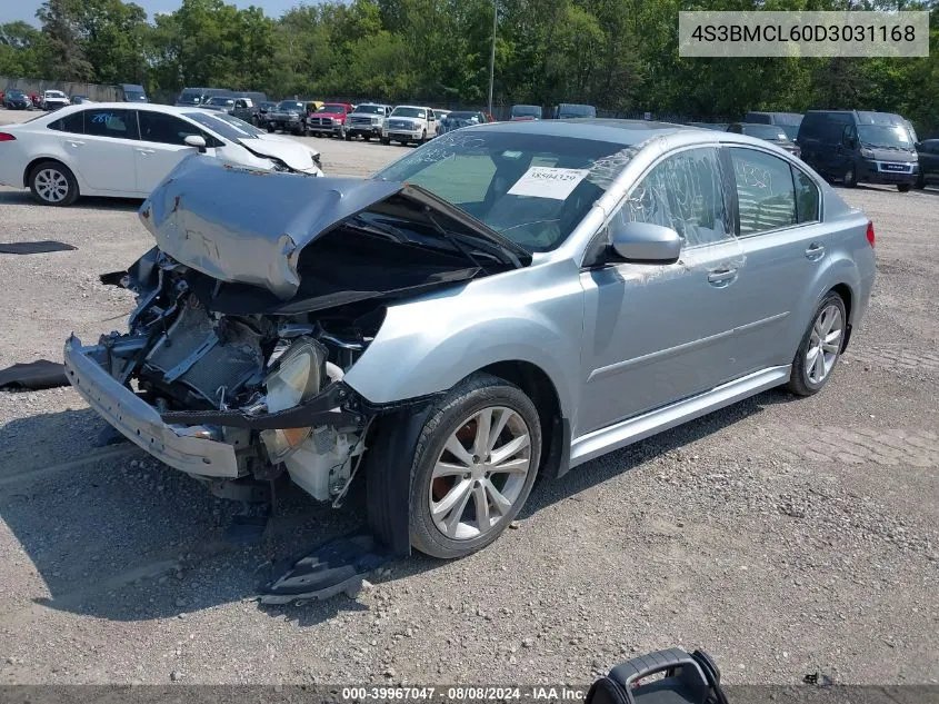 2013 Subaru Legacy 2.5I Limited VIN: 4S3BMCL60D3031168 Lot: 39967047