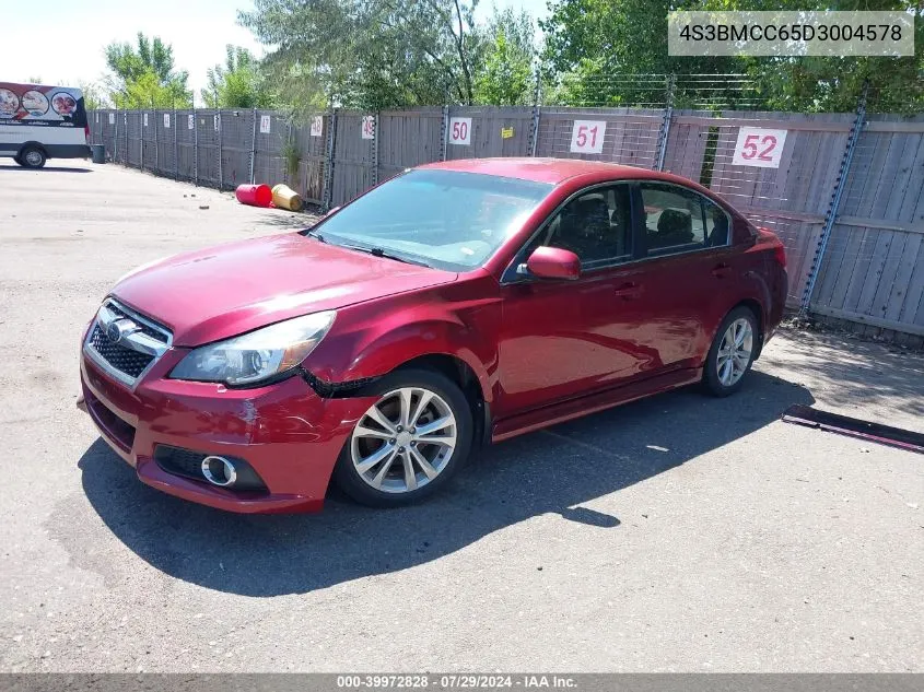 2013 Subaru Legacy 2.5I Premium VIN: 4S3BMCC65D3004578 Lot: 39972828