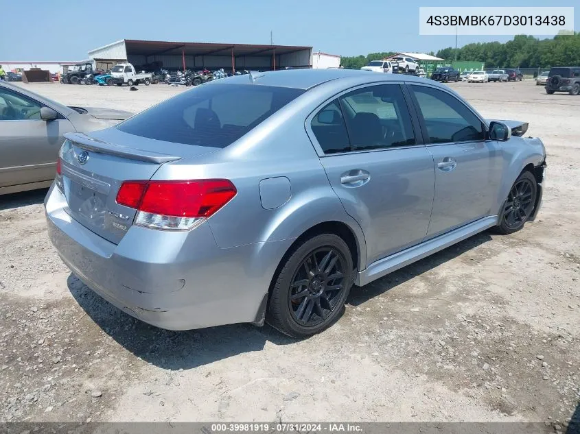 2013 Subaru Legacy 2.5I Limited VIN: 4S3BMBK67D3013438 Lot: 39981919