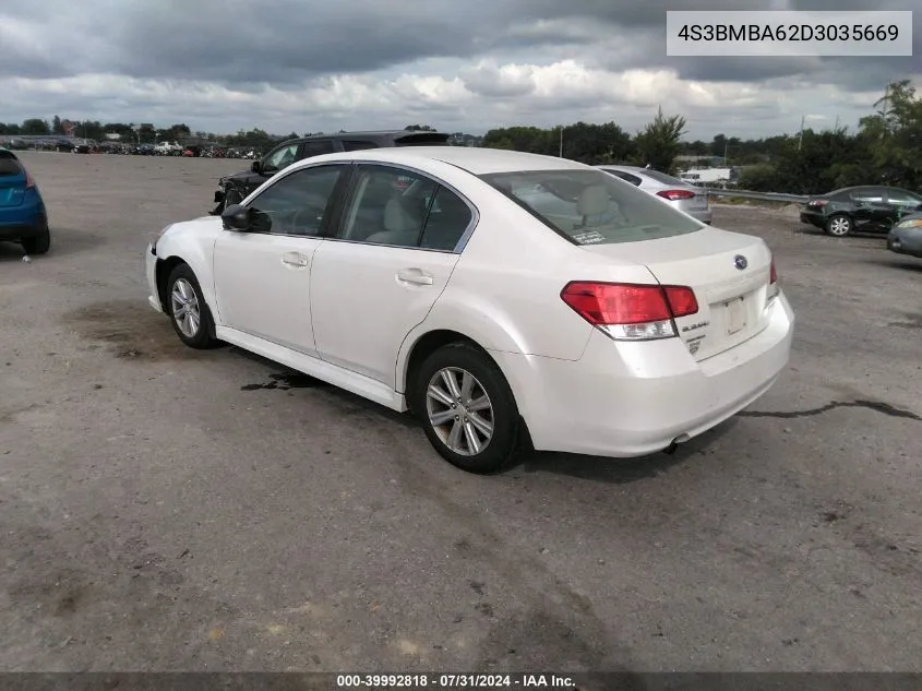 2013 Subaru Legacy 2.5I VIN: 4S3BMBA62D3035669 Lot: 39992818