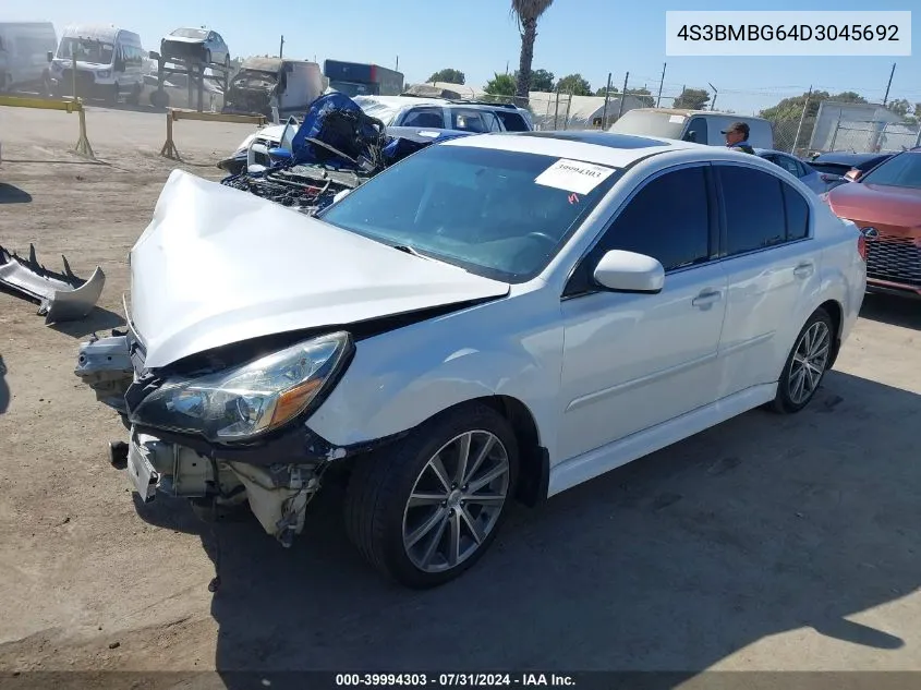 2013 Subaru Legacy 2.5I Premium VIN: 4S3BMBG64D3045692 Lot: 39994303