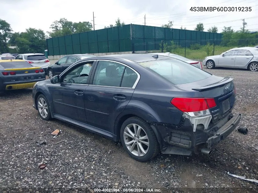 2013 Subaru Legacy 2.5I Limited VIN: 4S3BMBP60D3019235 Lot: 40021964