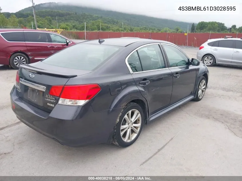 2013 Subaru Legacy 2.5I Limited VIN: 4S3BMBL61D3028595 Lot: 40038218