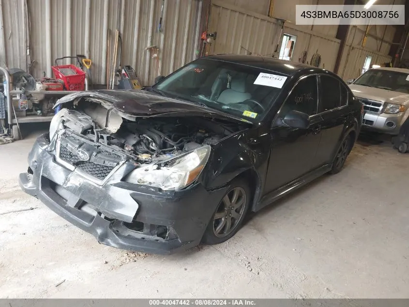 2013 Subaru Legacy 2.5I VIN: 4S3BMBA65D3008756 Lot: 40047442