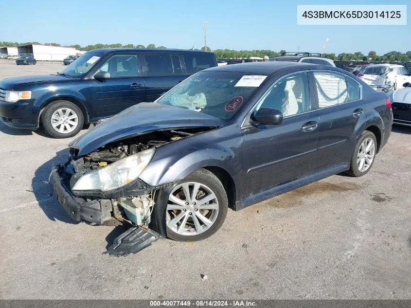 2013 Subaru Legacy 2.5I Limited VIN: 4S3BMCK65D3014125 Lot: 40077449