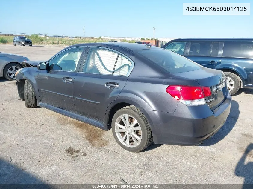 2013 Subaru Legacy 2.5I Limited VIN: 4S3BMCK65D3014125 Lot: 40077449