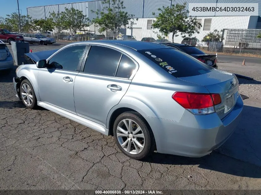 2013 Subaru Legacy 2.5I Premium VIN: 4S3BMBC64D3032463 Lot: 40086838