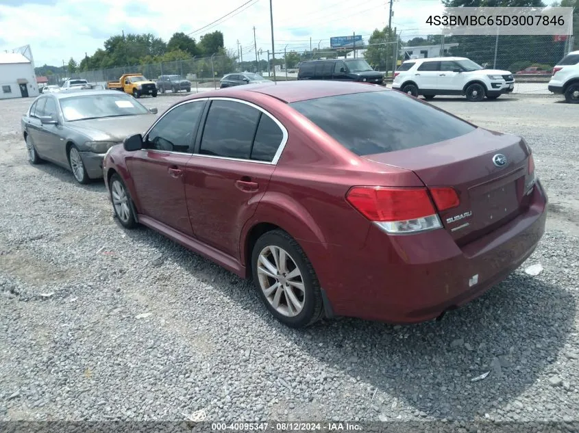 2013 Subaru Legacy 2.5I Premium VIN: 4S3BMBC65D3007846 Lot: 40095347