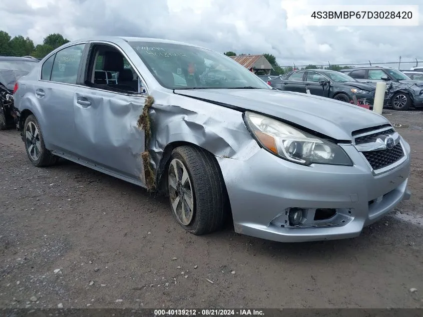 2013 Subaru Legacy 2.5I Limited VIN: 4S3BMBP67D3028420 Lot: 40139212