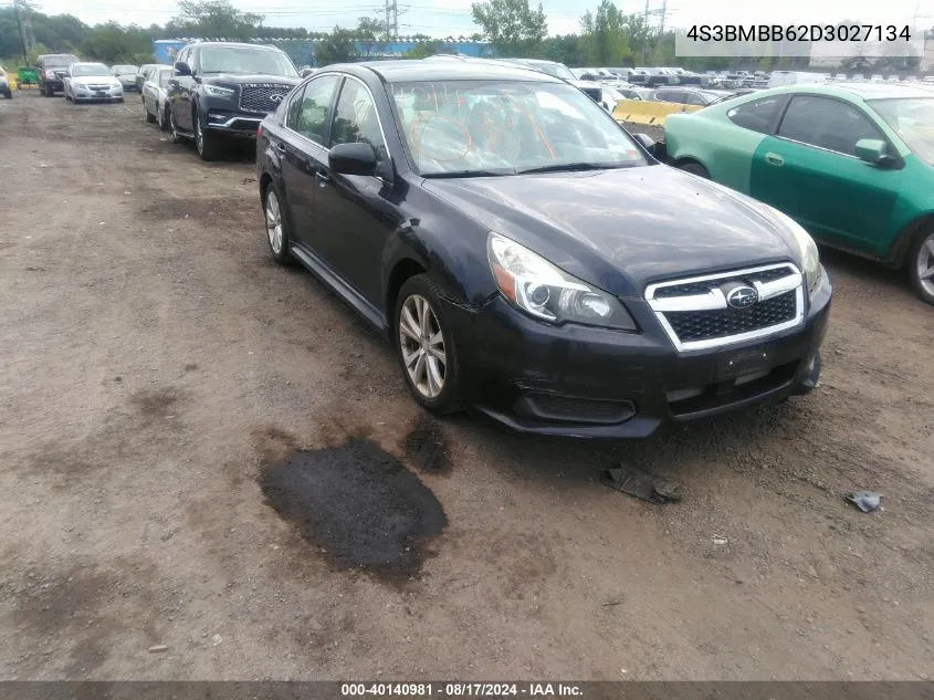 2013 Subaru Legacy 2.5I Premium VIN: 4S3BMBB62D3027134 Lot: 40140981