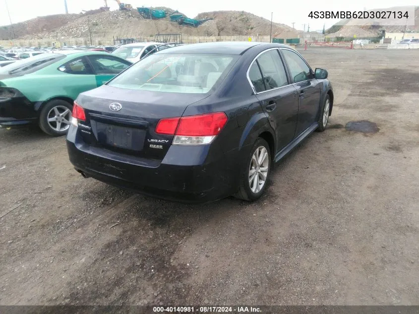 4S3BMBB62D3027134 2013 Subaru Legacy 2.5I Premium