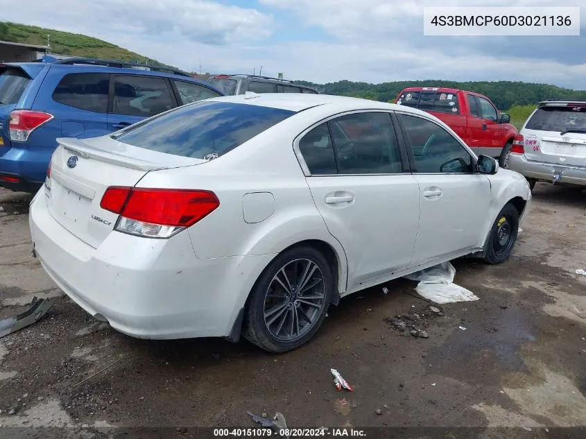 2013 Subaru Legacy 2.5I Limited VIN: 4S3BMCP60D3021136 Lot: 40151079