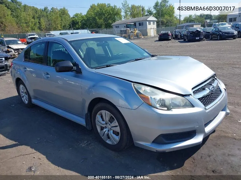 2013 Subaru Legacy 2.5I VIN: 4S3BMBA66D3007017 Lot: 40185151