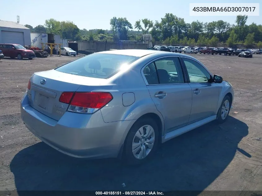 2013 Subaru Legacy 2.5I VIN: 4S3BMBA66D3007017 Lot: 40185151