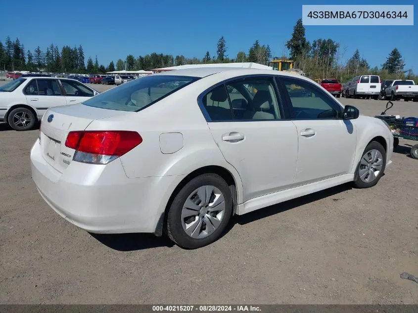 2013 Subaru Legacy 2.5I VIN: 4S3BMBA67D3046344 Lot: 40215207