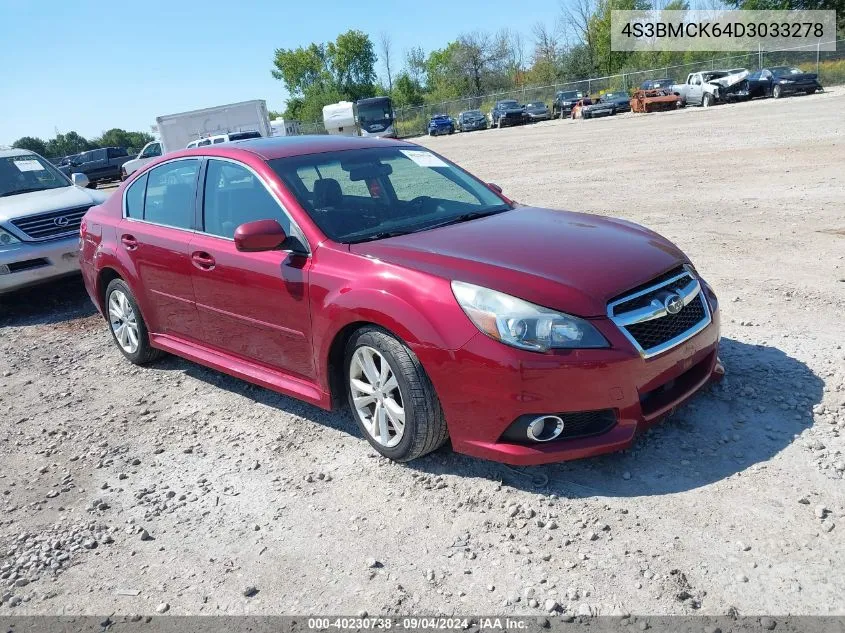 2013 Subaru Legacy 2.5I Limited VIN: 4S3BMCK64D3033278 Lot: 40230738