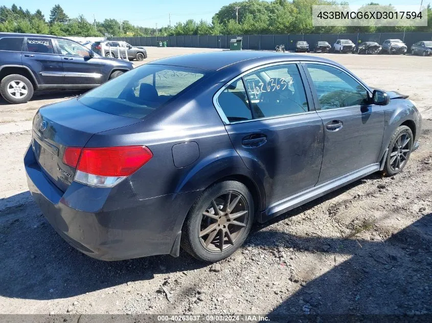 2013 Subaru Legacy 2.5I Premium VIN: 4S3BMCG6XD3017594 Lot: 40263637