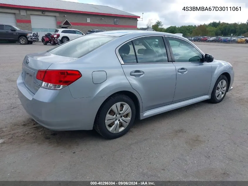 2013 Subaru Legacy 2.5I VIN: 4S3BMBA67D3011061 Lot: 40296304